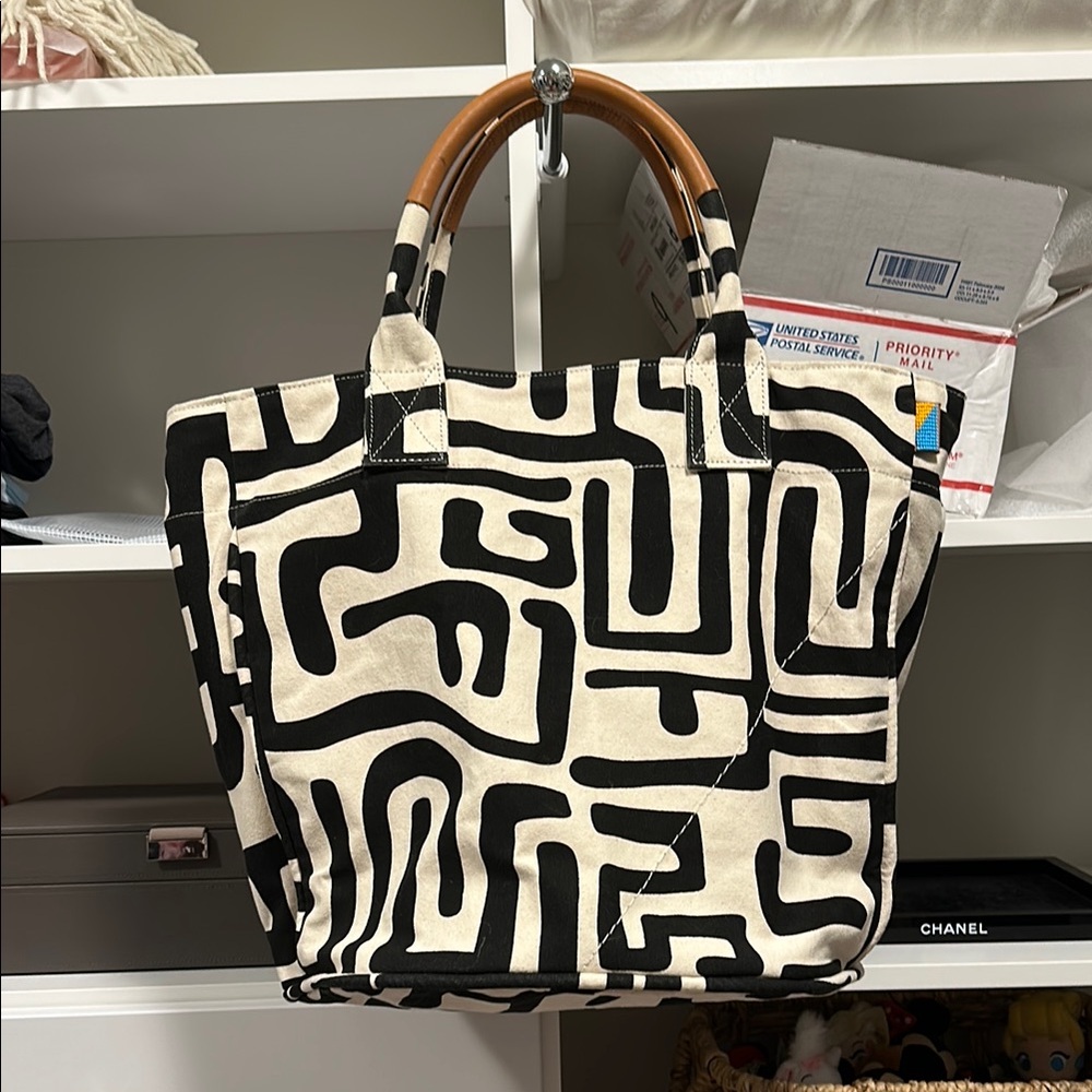 Black and cream large tote from UBUNTU Life
